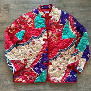 RARE VINTAGE Marguerite’s Hong Kong Quilted Jacket XL